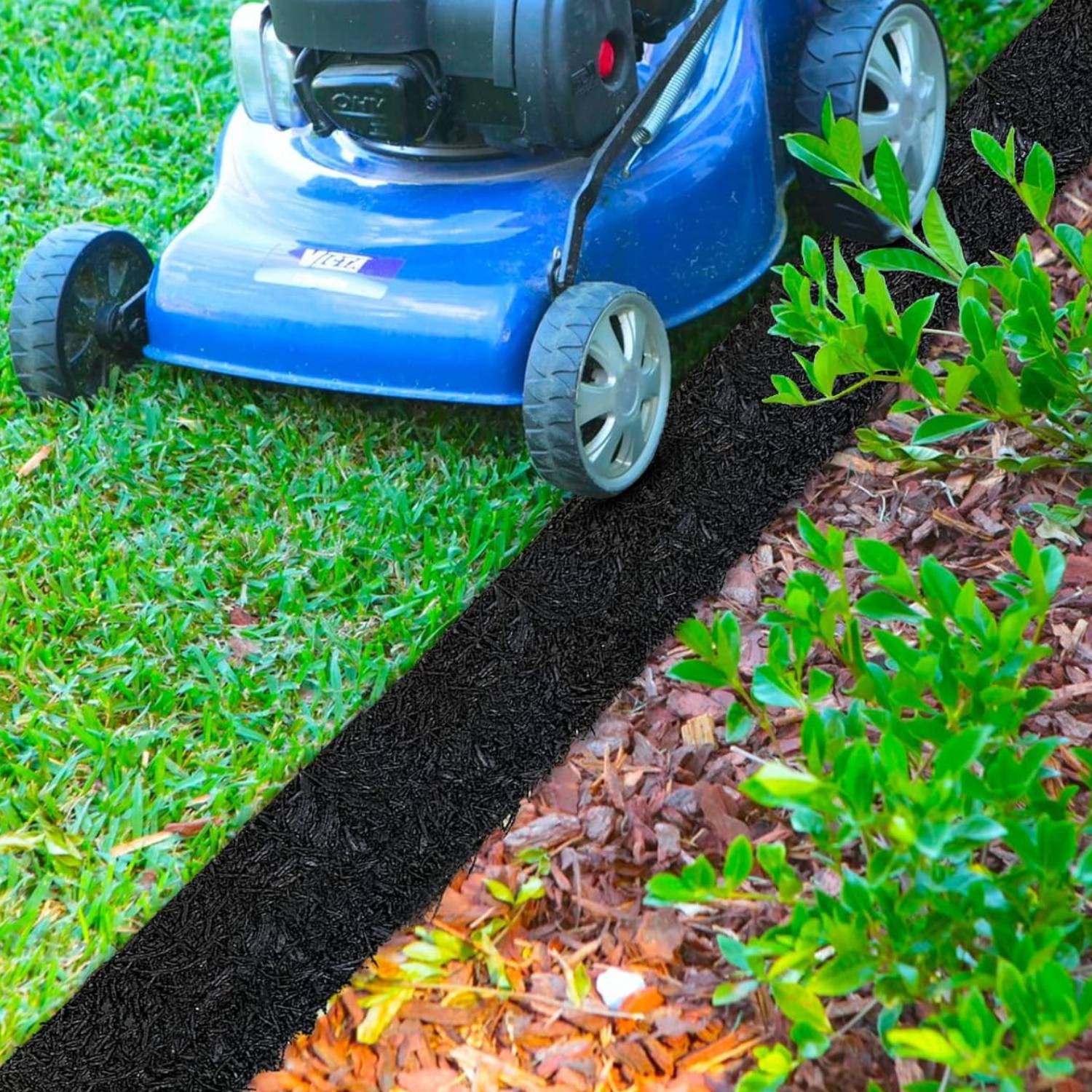 Rubber mulch bed edging: image 6