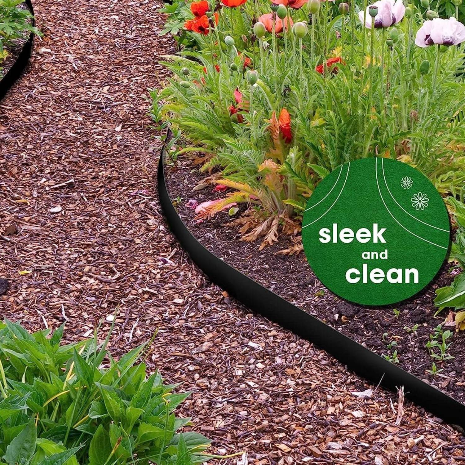 Black steel garden edging: image 5