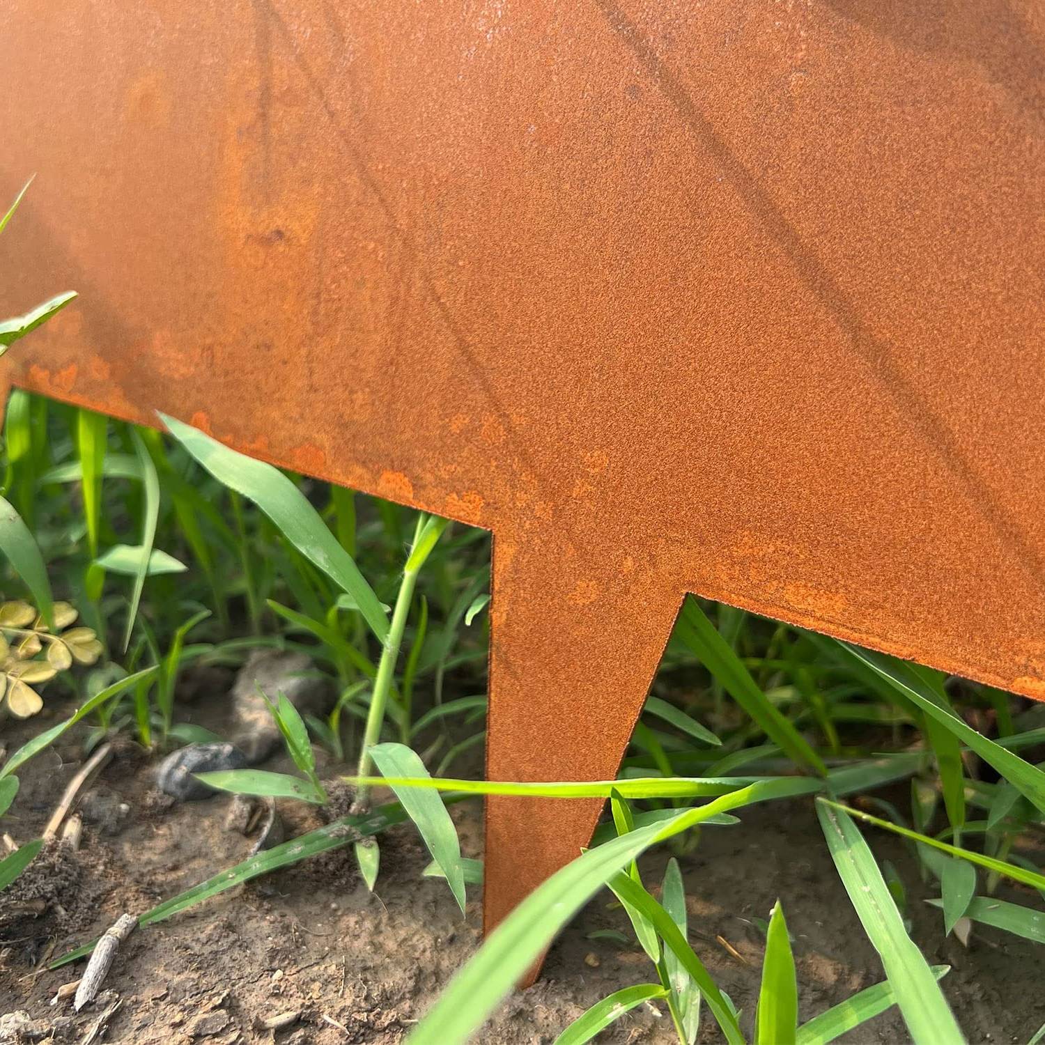 Corten steel garden edging: image 4
