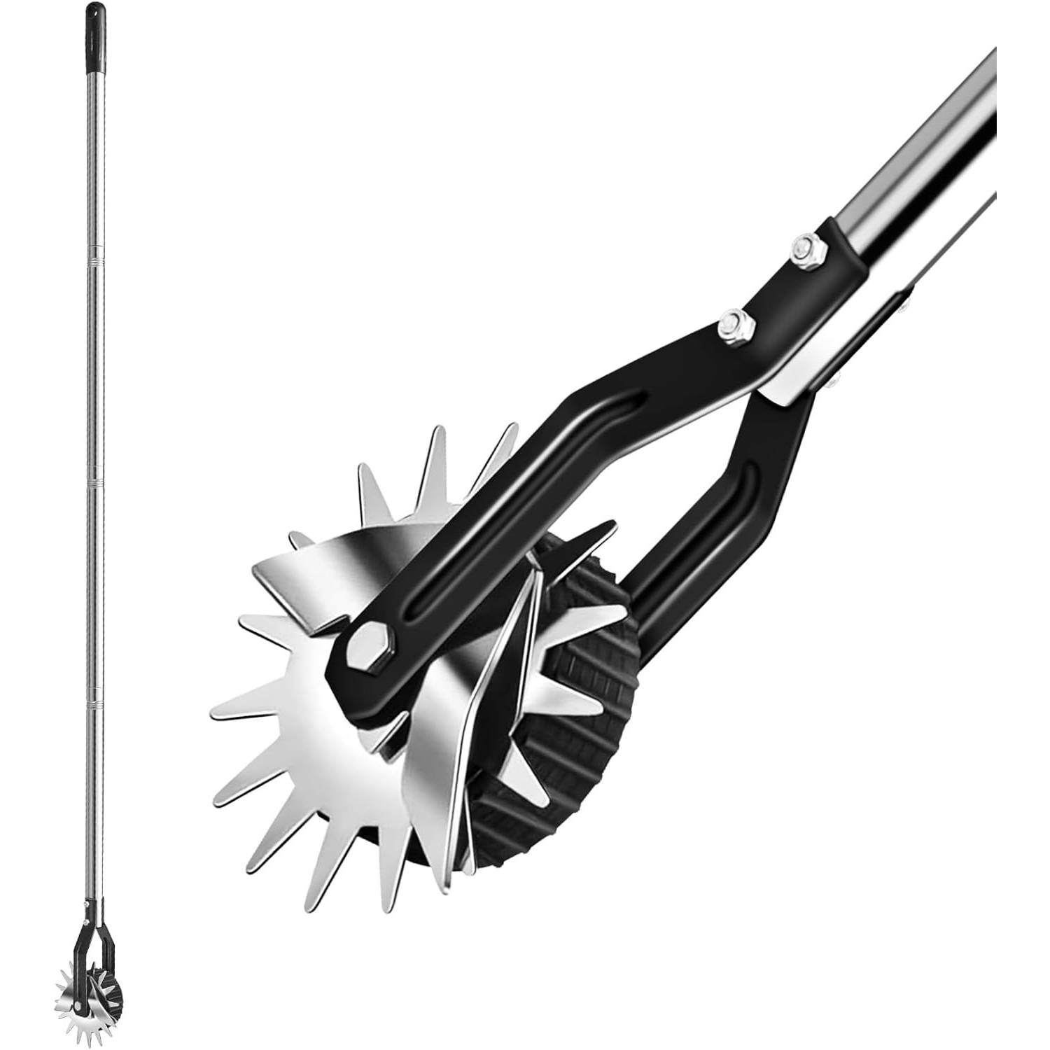 Wheel rotary lawn edger